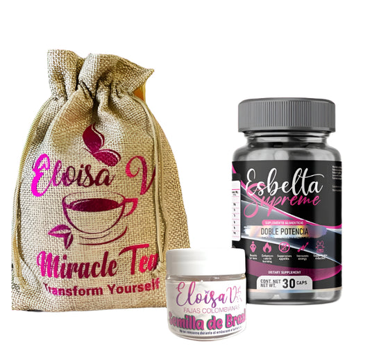 Esbelta Supreme +semilla Brazil+ miracle tea combo